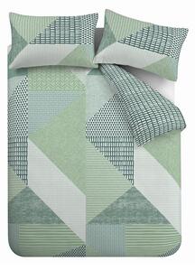 Biancheria da letto verde 200x135 cm Larsson Geo - Catherine Lansfield