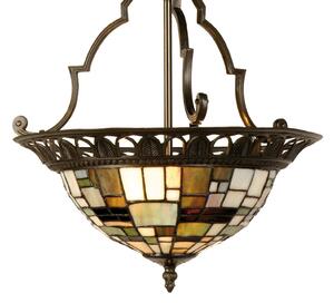 Clayre&Eef Villads - lampada da soffitto in stile Tiffany