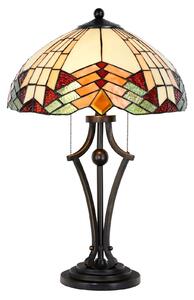 Clayre&Eef Lampada tavolo 5961 stile tiffany vetro colorato