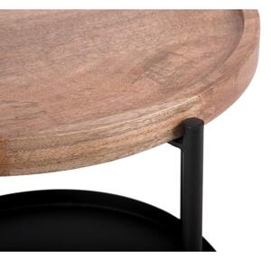 Tavolino rotondo in legno di mango ø 39 cm Tray - Leitmotiv