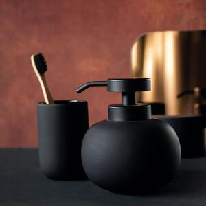 Tazza in ceramica nera per spazzolini da denti Lotus - Mette Ditmer Denmark