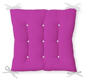 Cuscino di seduta in misto cotone Lila, 40 x 40 cm - Minimalist Cushion Covers