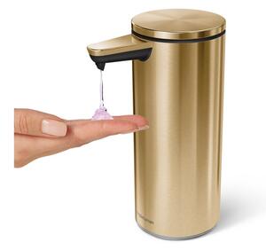 Dispenser di sapone in acciaio inox color oro 266 ml - simplehuman