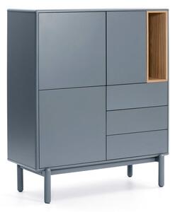 Cassettiera alta blu-grigio 100x120 cm Corvo - Teulat