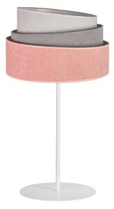 Lampada tavolo Pastell Trio rosa/grigio 50 cm