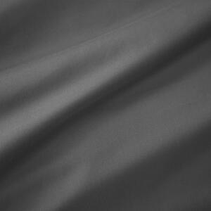 Biancheria matrimoniale in cotone egiziano grigio scuro 200x200 cm - Bianca