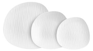 Set di 6 piatti in porcellana bianca , 28 x 27 cm Ylang - Villa Altachiara