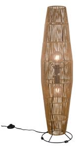 Lampada da terra in colore naturale (altezza 103 cm) Miki - Trio