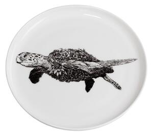 Piatto in porcellana bianca Marini Ferlazzo Sea Turtle, ø 20 cm - Maxwell & Williams
