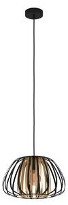 EGLO Lampada a sospensione Encinitos, nero/ottone, Ø 37,5 cm