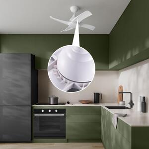 Ventilatore da soffitto Siroco, bianco , D. 91 cm, con telecomando INSPIRE