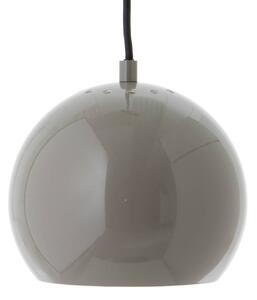 Lampada a sospensione FRANDSEN Ball, grigio lucido, Ø 18 cm
