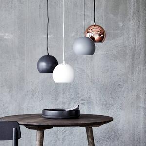 Lampada a sospensione FRANDSEN Ball, grigio chiaro opaco, Ø 18 cm