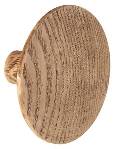 Gancio da parete con decoro in legno di quercia , ⌀ 8 cm Melle - Wenko