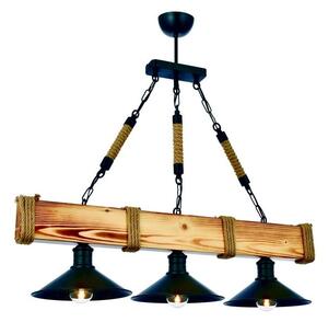 Lampada a sospensione in legno di carpino Kütük Yanık - Opviq lights