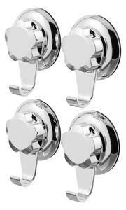 Ganci metallici autoportanti in set da 4 in argento Bestlock Bath - Compactor