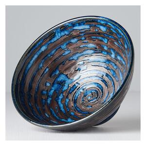 Ciotola in ceramica blu Swirl, ø 16 cm Copper - MIJ