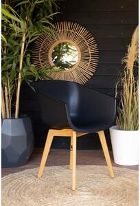 Set di 2 sedie da giardino in plastica nera Amalia - Hartman