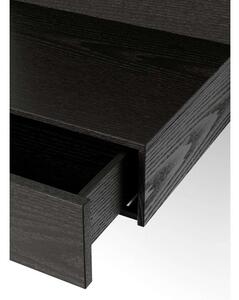 New Works - Tana Wall Mounted Nightstand Black/Stained Oak New Works