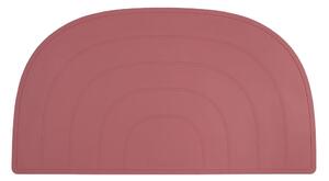 Tovaglietta Rainbow in silicone rosa scuro, 47 x 26 cm - Kindsgut
