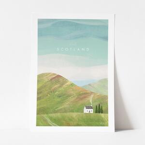 Poster , 30 x 40 cm Scotland - Travelposter