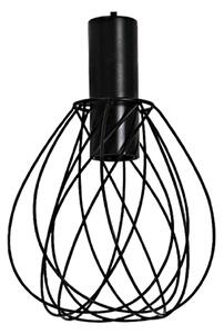 Lampadario Design Merone nero in ferro, D. 18 cm, L. 84 cm, 3 luci, INSPIRE