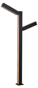 Lucande - Taskalin 2 Lampada da Giardino H90 Black/Wood Lucande