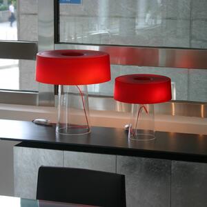 Prandina Glam da tavolo 36 cm trasparente/rosso