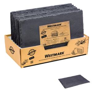 Vassoi in ardesia in set da 6 pezzi 20x30 cm Tapas&Friends - Westmark