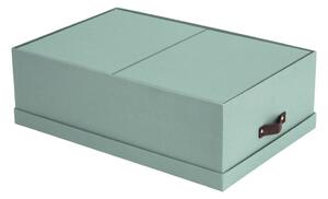 Scatole di cartone con coperchio color menta in set di 3 31x47x15 cm Inge - Bigso Box of Sweden