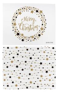 Set di 2 tovagliette in cotone con motivo natalizio Corona di stelle, 45 x 35 cm Scandi Christmas - Butter Kings