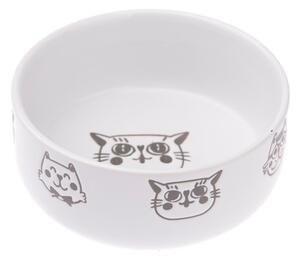 Ciotola per gatti in ceramica bianca, 300 ml - Dakls