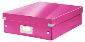 Scatola di cartone rosa con coperchio 28x37x10 cm Click&Store - Leitz