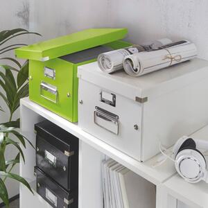 Scatola di cartone verde con coperchio 28x37x20 cm Click&Store - Leitz