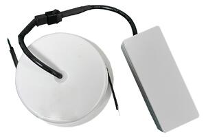 Faretto da incasso LED integrato Lindi tondo bianco, foro incasso 8,3 cm luce passaggio dal bianco caldo al bianco neutro