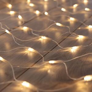 Catena luminosa LED trasparente Web, 200 luci, lunghezza 2 m - DecoKing