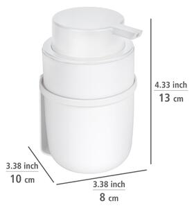 Dispenser di sapone in plastica autoportante bianco da 0,25 l Carpino - Wenko