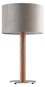 Lucande Heily da tavolo, cilindro, 21 cm, grigio