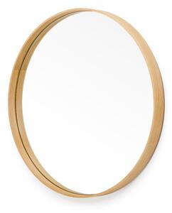 Specchio da parete con cornice in rovere Glance, ø 45 cm Galnce - Wireworks