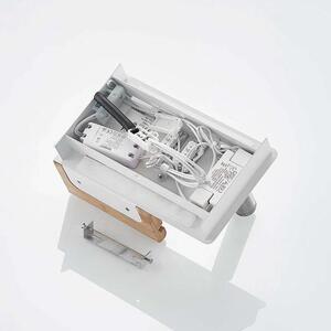 Lucande - Kimo LED Quadrato Shelve Applique da Parete USB Bianco/Nickel