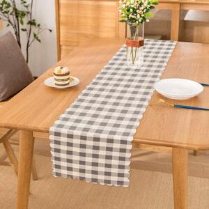 Runner da tavolo in flanella grigia, 45 x 140 cm - Minimalist Cushion Covers