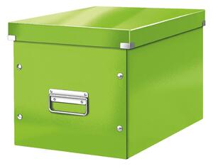 Scatola di cartone verde con coperchio 32x36x31 cm Click&Store - Leitz
