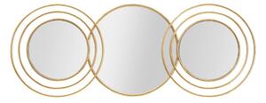 Specchio da parete in oro Triply Round, 79 x 30 cm - Mauro Ferretti
