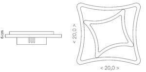 Brilagi - Lampada da parete LED MODERN MINI 24W 230V 3000/4000/6000K