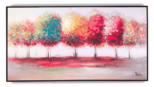Quadro da parete, quadro con cornice NATURA COLORI 150x80x1,6 cm orizzontale pannello in legno colore legno disegnato su tela a rilievo