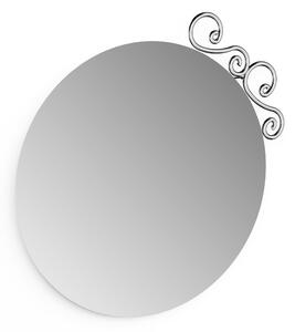 Specchio da bagno Rotondo con decorazione CROMO LINEA RETRO' Dimensione 61x3x h 64 cm finitura Cromo vintage