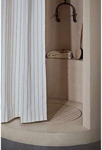 Ferm LIVING - Chambray Shower Curtain Off-white/Chocolate ferm LIVING