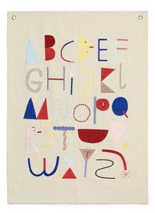 Ferm LIVING - Alphabet Fabric Poster Off-White