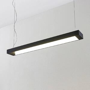 Arcchio Cuna LED sospensione, nero, angolare 92cm
