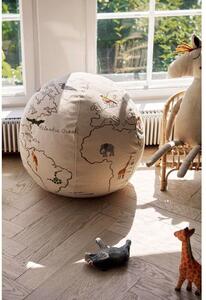 Ferm LIVING - The World Pouf Off-White